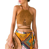 Hippie Crop Bustier Top