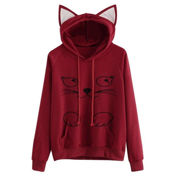 Kawaii Cat Hoodie
