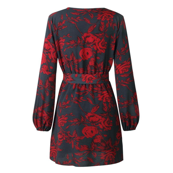 Floral Ruffle Mini Dress