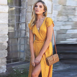 Yellow Polka Sundress