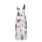 Summer White Floral Dress